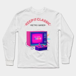 Let's keep it classic and be a retro gamer ! Long Sleeve T-Shirt